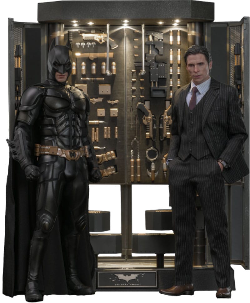 El Caballero Oscuro Figuras Y Diorama Movie Masterpiece 1/6 Batman Armory With Bruce Wayne (2.0) 30 Cm