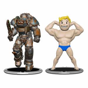 Fallout Pack De 2 Figuras Set E Raider Vault Boy Strong 7 Cm