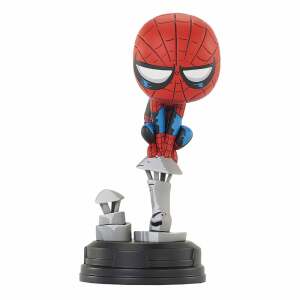 Marvel Animated Estatua Spider Man On Chimney 15 Cm