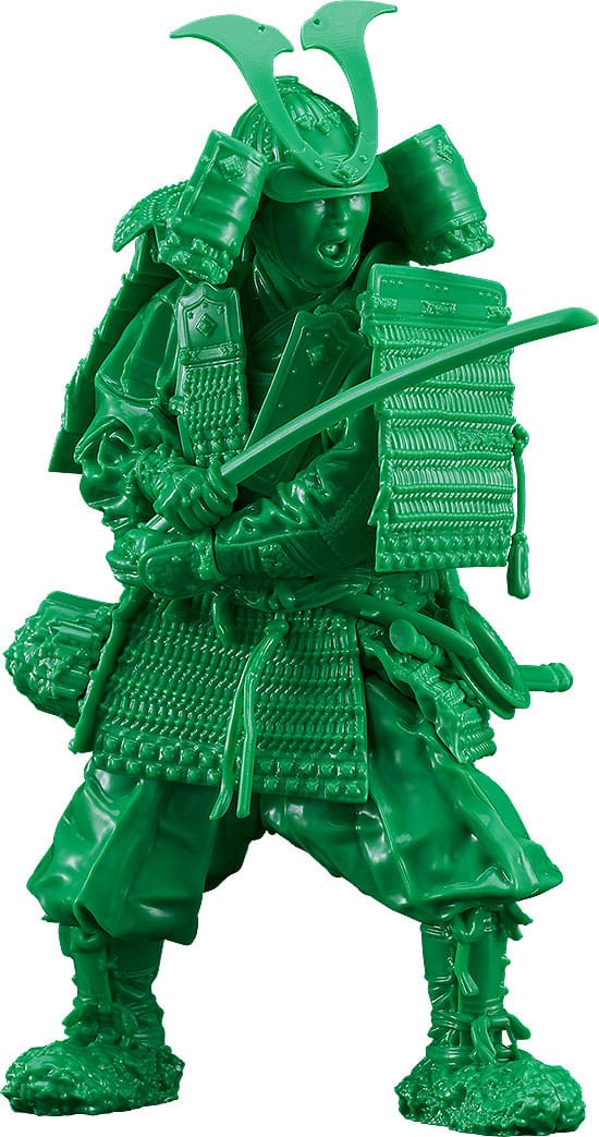 Plamax Maqueta 1 12 Kamakura Period Armored Warrior Green Color Edition 13 Cm