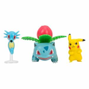 Pokemon Pack De 3 Figuras Battle Figure Set Pikachu 2 Horsea Ivysaur 5 Cm