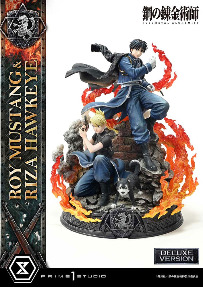 Fullmetal Alchemist Estatua Concept Masterline 1 6 Roy Mustang Riza Hawkeye Deluxe Version 50 Cm