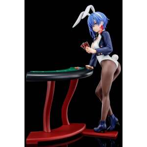 The Demon Sword Master Of Excalibur Academy Estatua 1 6 Sakuya Sieglinde Wearing Lapis Lazuli Blue Bunny Costume With Nip Slip Gimmick System 25 Cm