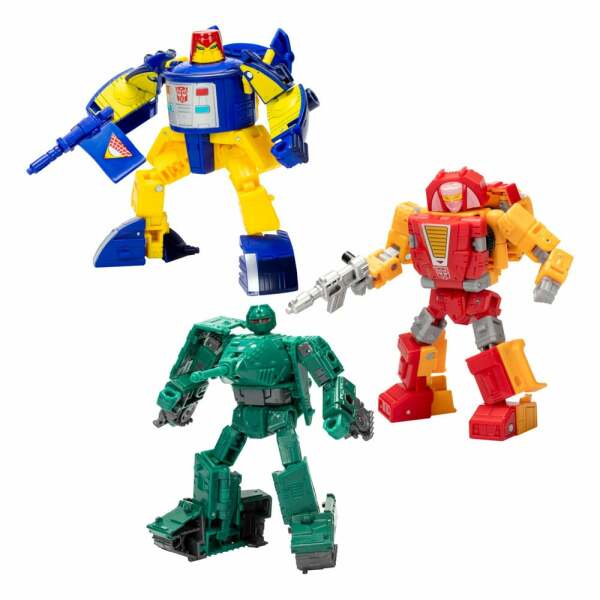 Transformers Legacy United Deluxe Class Pack De 3 Figuras Go Bot Guardians 14 Cm
