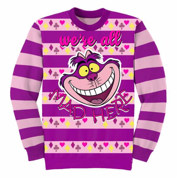 Disney Sweatshirt Jumper Alicia En El Pais De Las Maravillas All Mad Here Talla S