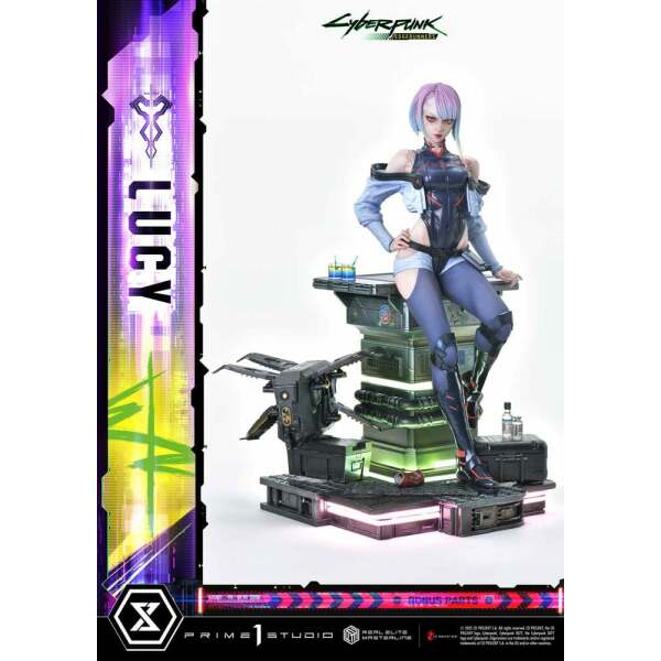 Cyberpunk: Edgerunners Estatua Real Elite Masterline Series 1/4 Lucy Deluxe Bonus Version 50 cm