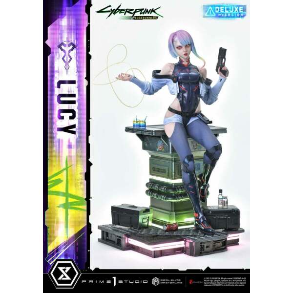 Cyberpunk: Edgerunners Estatua Real Elite Masterline Series 1/4 Lucy Deluxe Version 50 cm
