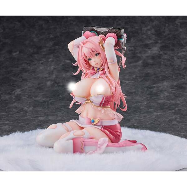 With the Snap of My Fingers, Forced Ovulation Hypnosis Estatua 1/5 Marble, the Heroine of Justice DX Ver. 19 cm