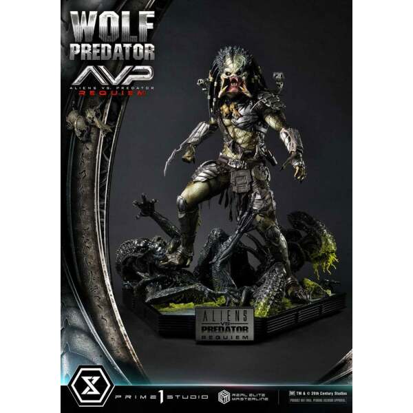 Alien vs. Predator Estatua Real Elite Masterline Series 1/3 Requiem Wolf Predator 95 cm