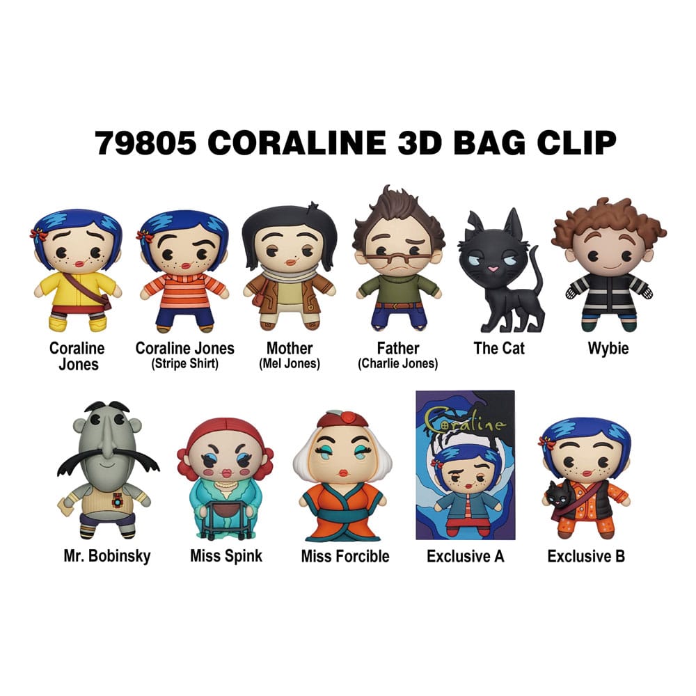 Coraline Colgantes PVC 3D Series 1 Expositor (24)