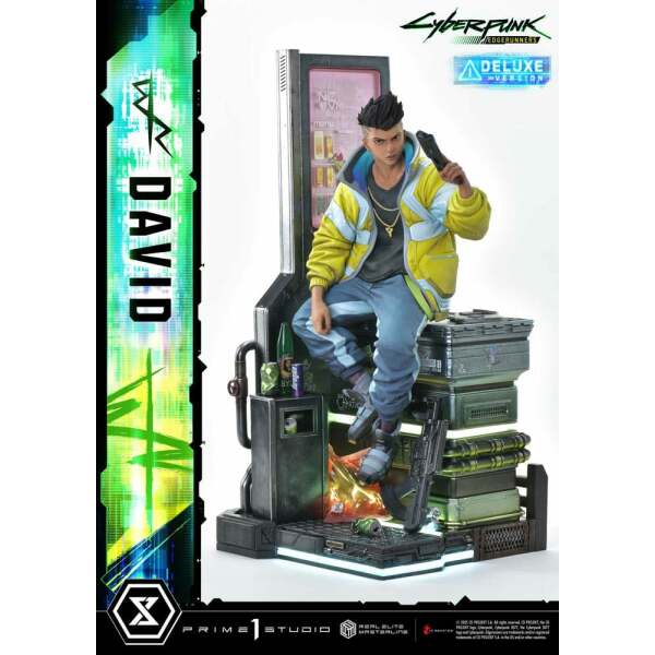 Cyberpunk: Edgerunners Estatua Real Elite Masterline Series 1/4 David Bonus Version 58 cm
