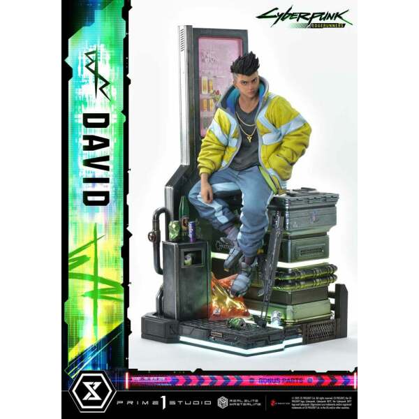 Cyberpunk: Edgerunners Estatua Real Elite Masterline Series 1/4 David Deluxe Bonus Version 58 cm