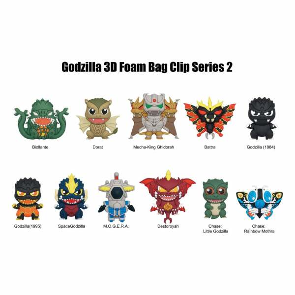Godzilla Colgantes PVC 3D Series 2 Expositor (24)