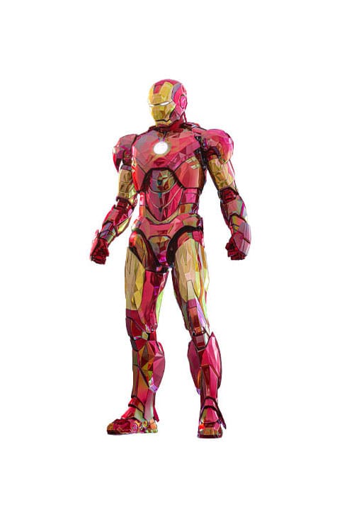 Iron Man Figura Movie Masterpiece Diecast 1/6 Iron Man Mark VI (Fractal Armor) Hot Toys Exclusive 33 Cm