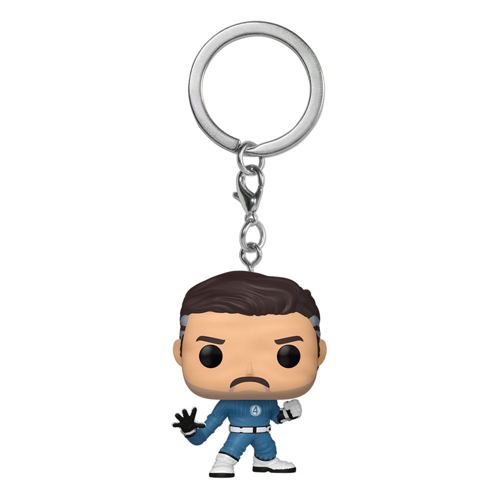 Los Cuatro Fantásticos: Primeros Pasos Llaveros Pocket POP! Vinyl Mister Fantastic 4 Cm Expositor (12)