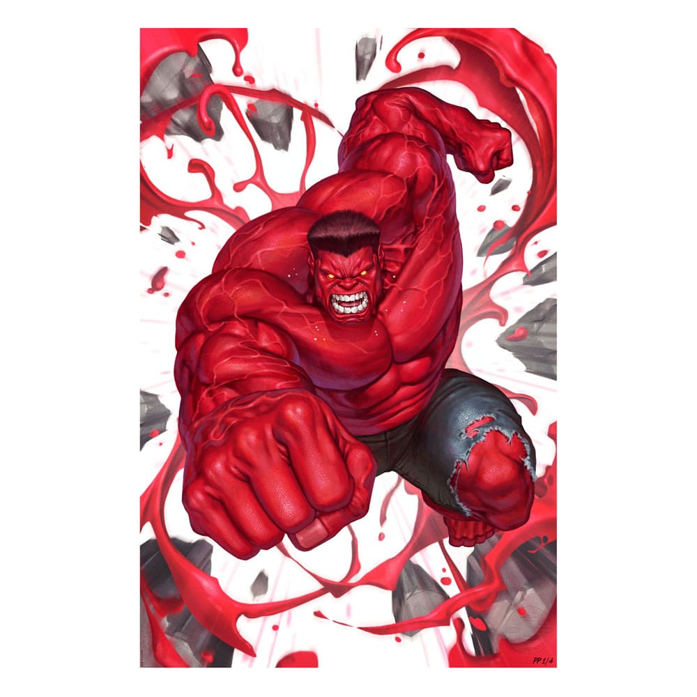 Marvel Red Hulk #1 Litografia Red Hulk 61 x 41 cm – sin marco