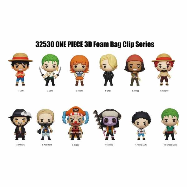 One Piece Colgantes PVC 3D Netflix Series 1 Expositor (24)