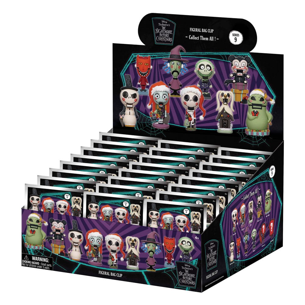 Pesadilla Antes De Navidad Colgantes PVC 3D Expositor  Glow In The Dark Serie 9 (24)