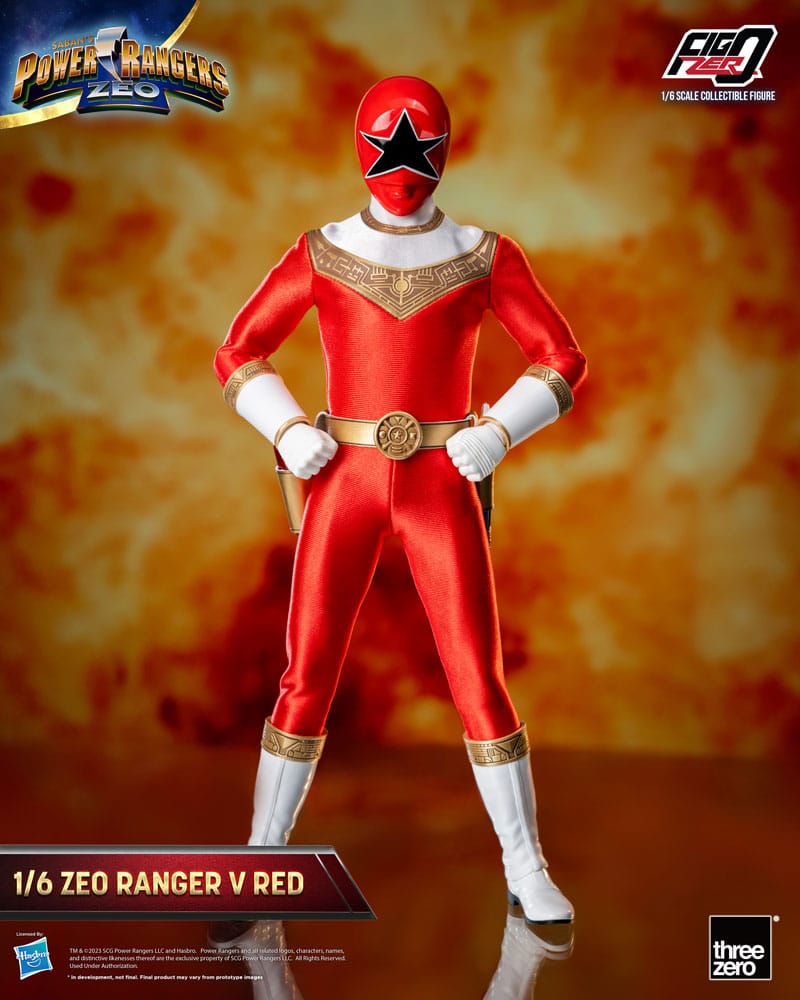 Power Rangers Zeo Figura FigZero 1/6 Ranger V Red 30 Cm