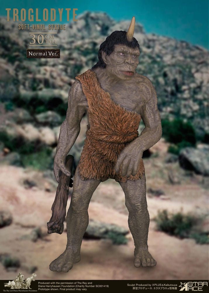 Ray Harryhausen's Estatua Soft Vinyl Troglodyte Normal Version 30 cm
