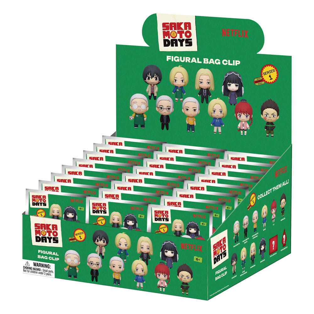 Sakamoto Days Colgantes PVC 3D Series 1 Expositor (24)