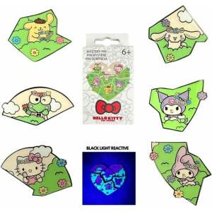 Sanrio by Loungefly Chapas esmaltadas Blind Box Hello Kitty & Friends Flower Crown Puzzle Expositor (12)