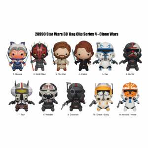 Star Wars Clone Wars Colgantes PVC 3D Series 4 Expositor (24)