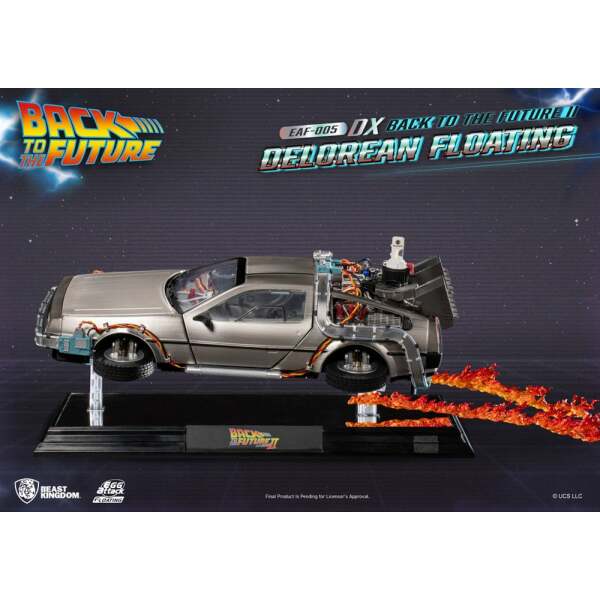 Back to the Future Estatua Egg Attack Floating Back to the Future II DeLorean Deluxe Version heo EU Exclusive 20 cm