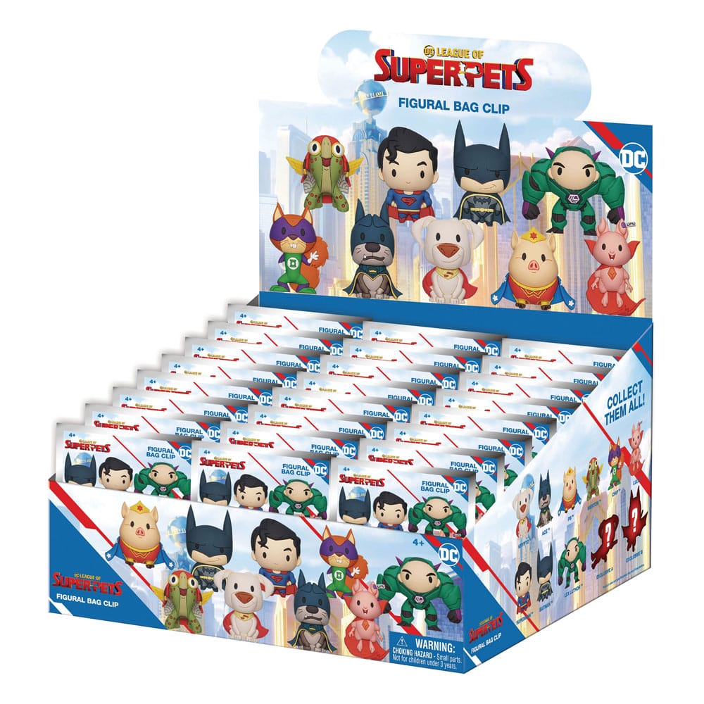 DC Super Pets Colgantes PVC 3D Expositor Series 1 (24)