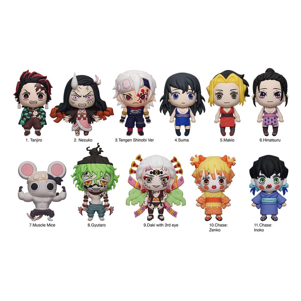 Demon Slayer: Kimetsu No Yaiba Colgantes PVC 3D Series 6 Expositor (24)