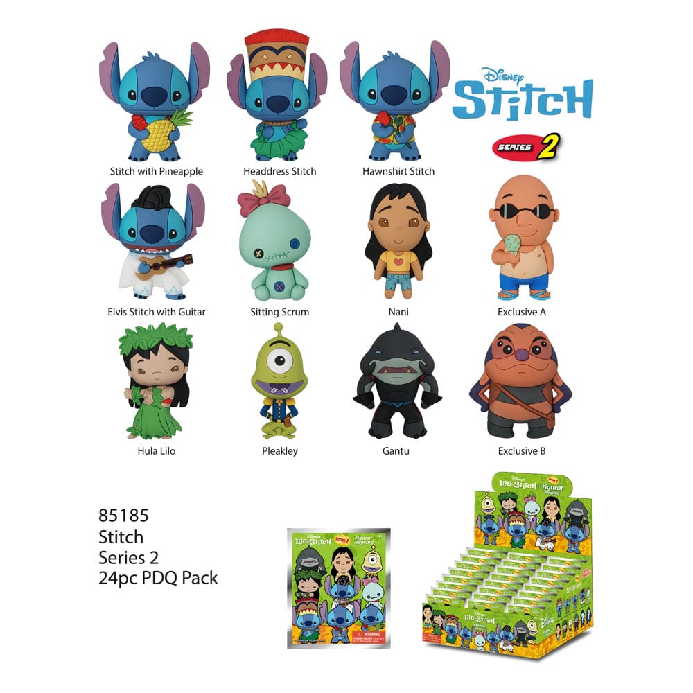 Lilo & Stich Colgantes PVC 3D Stich Series 2 Expositor (24)