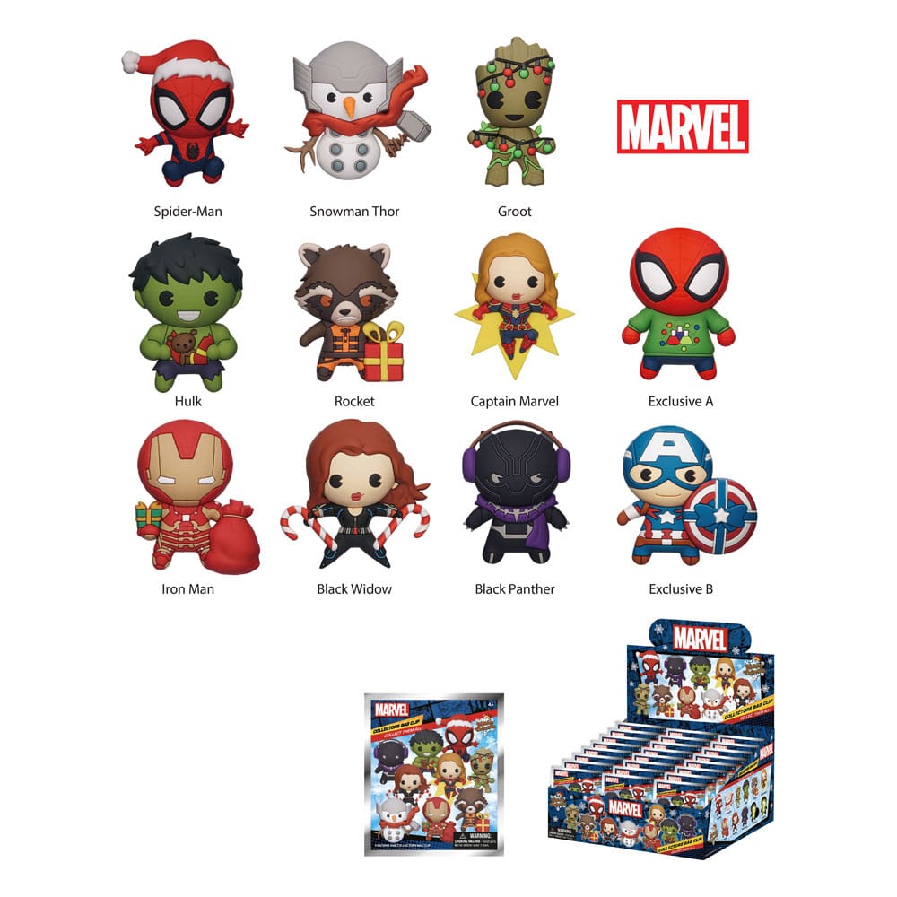 Marvel Colgantes PVC 3D Marvel Christmas Series 1 Expositor (24)