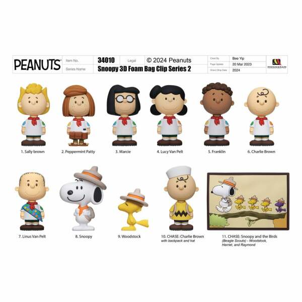 Peanuts Colgantes PVC 3D Expositor Snoopy Series 2 (24)