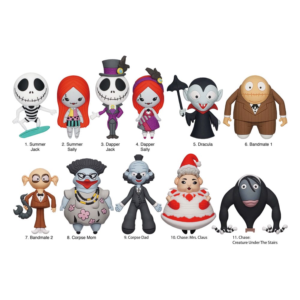 Pesadilla Antes De Navidad Colgantes PVC 3D Expositor Series 7 (24)