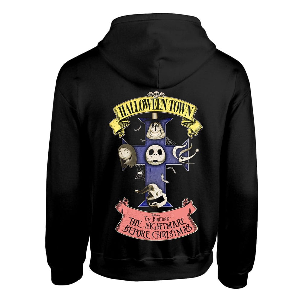 Pesadilla antes de Navidad Sudadera capucha Halloween Town talla L