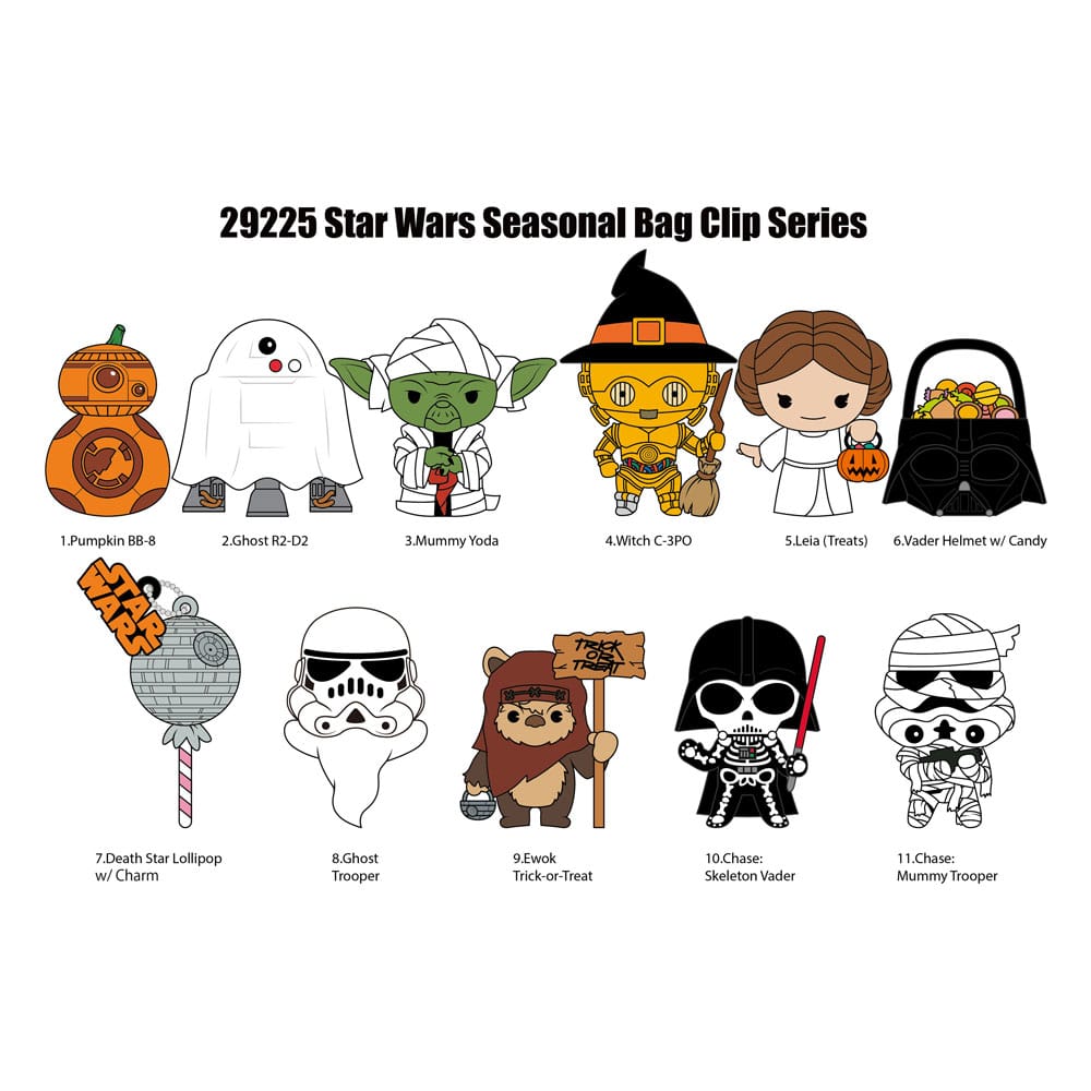 Star Wars Colgantes PVC 3D Expositor  Halloween (24)