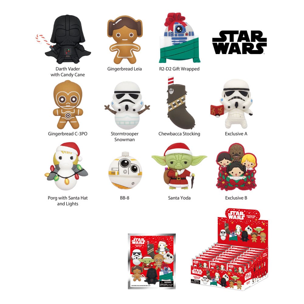 Star Wars Colgantes PVC 3D Star Wars Christmas Series 1 Expositor (24)