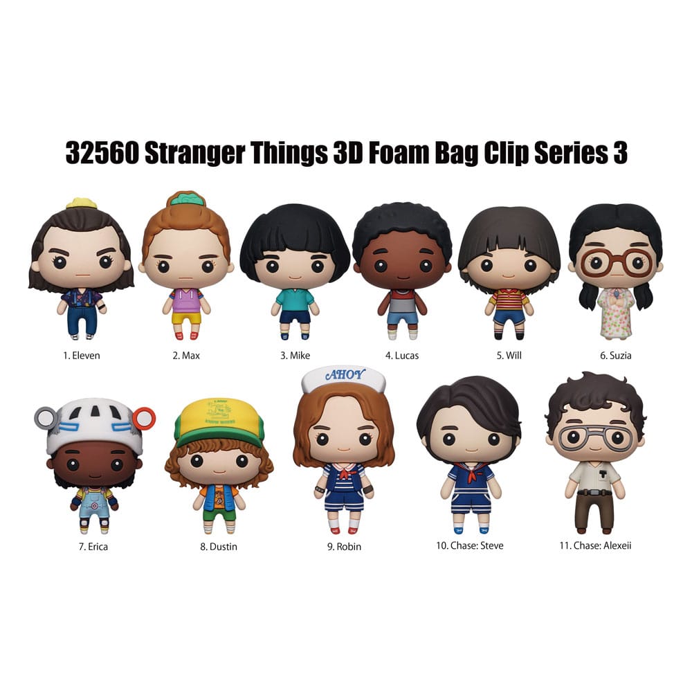 Stranger Things Colgantes PVC 3D Expositor Series 3 (24)
