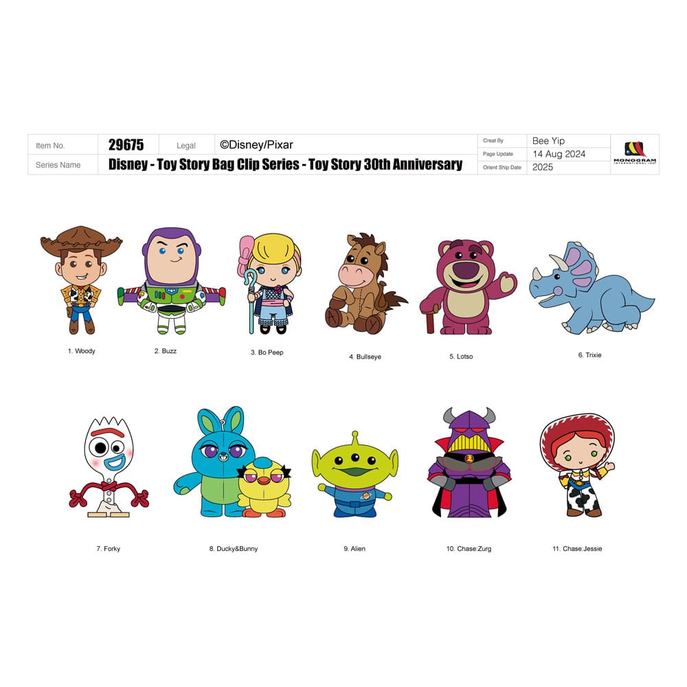 Toy Story Colgantes PVC 3D Expositor 30th Anniversary Series 67 (24)