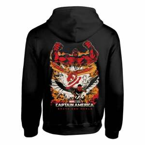 Captain America Brave New World Sudadera capucha Crushed Sheild talla L