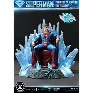 DC Comics Estatua 1/4 Throne Legacy Collection Superman Fortress of Solitude on Throne (Design by Gabriele Dell'Otto) Ultimate Bonus Version