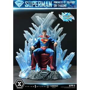 DC Comics Estatua 1/4 Throne Legacy Collection Superman Fortress of Solitude on Throne (Design by Gabriele Dell'Otto) Ultimate Version 52 cm