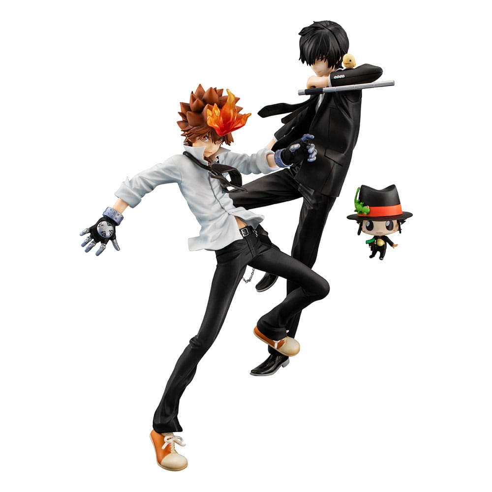 Digimon Adventure Serie G.E.M. Estatua PVC Tsunayoshi Sawada & Kyoya Hibari & Reborn Set 21 cm